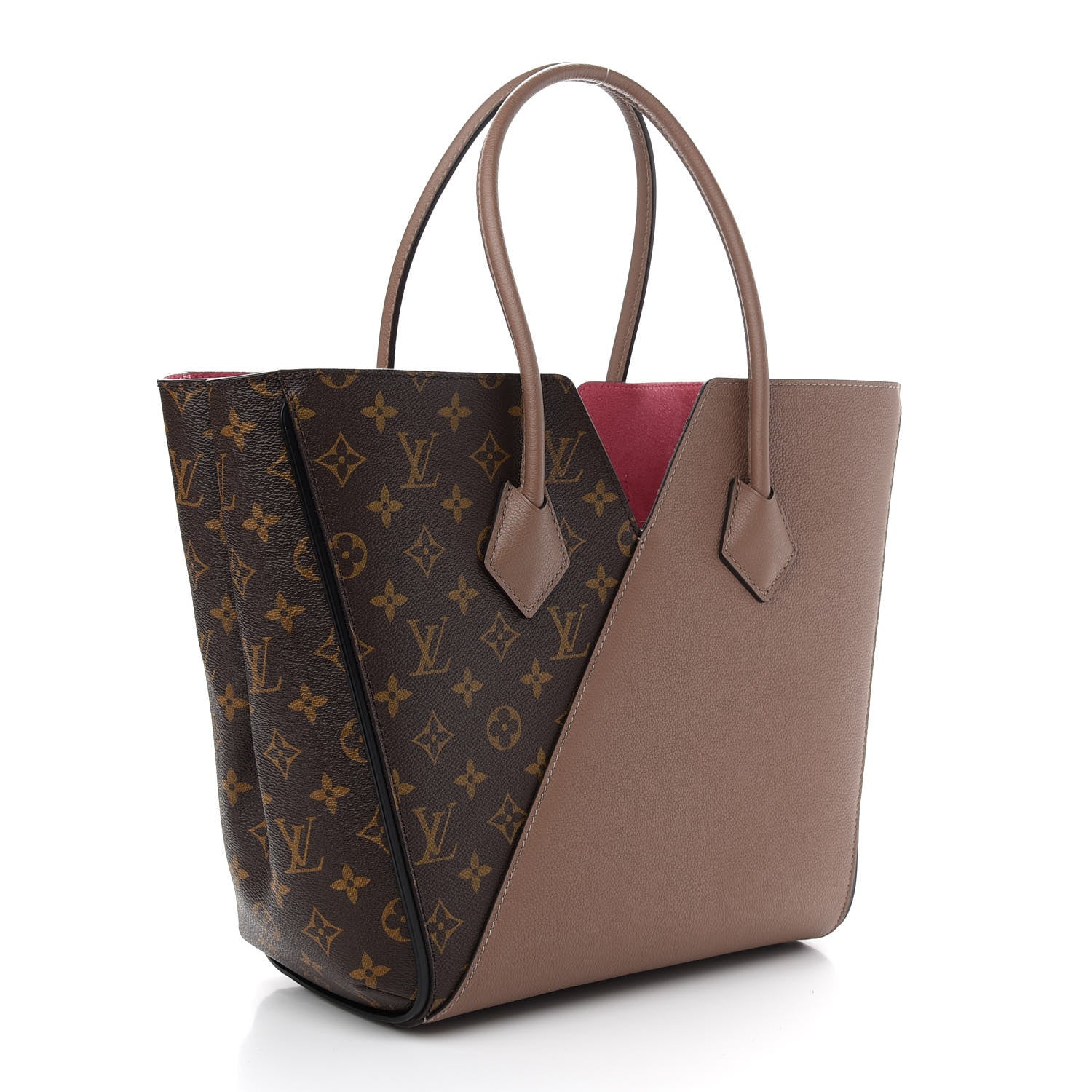Louis Vuitton Calfskin Monogram Kimono Tote Taupe Glace 3 of 8