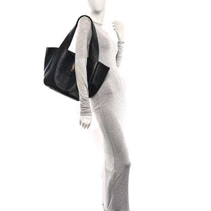 Saint Laurent Grained Deerskin Bea Tote Black 2 of 9