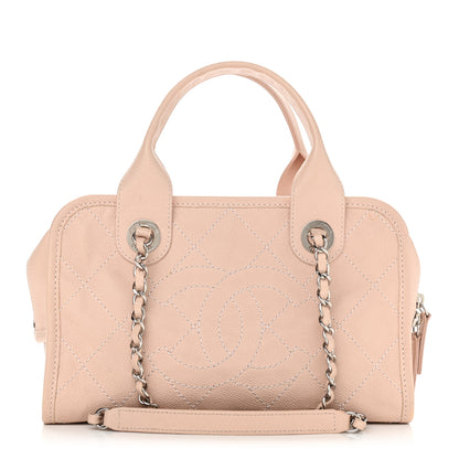 Chanel Caviar Quilted Small Deauville Bowling Bag Light Pink 1 of 10