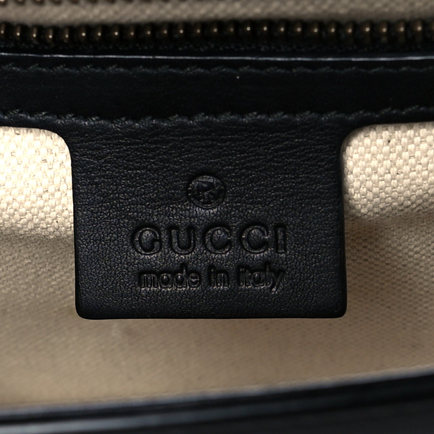 Calfskin Web Medium Peony Chain Shoulder Bag Black