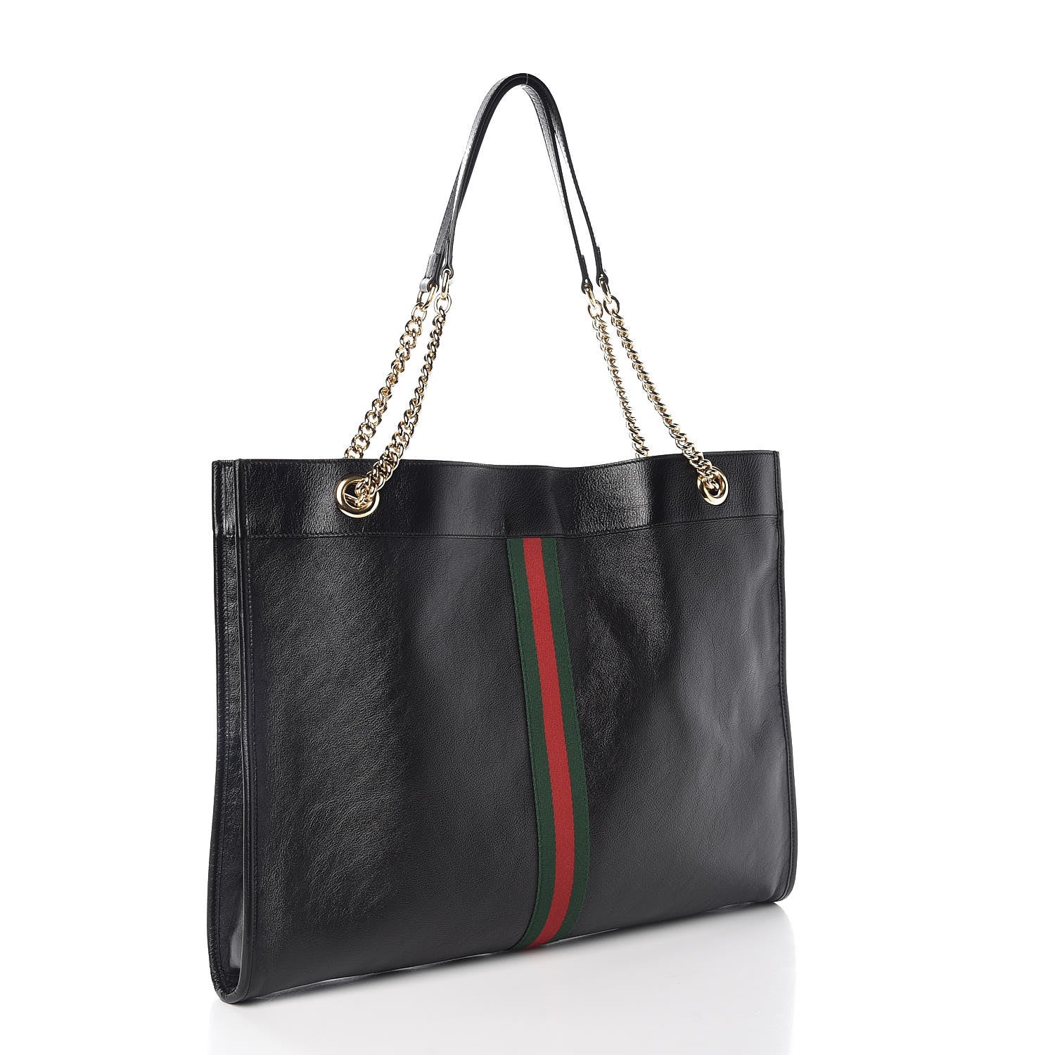 Gucci Calfskin Large Rajah Chain Tote Black 3 of 6