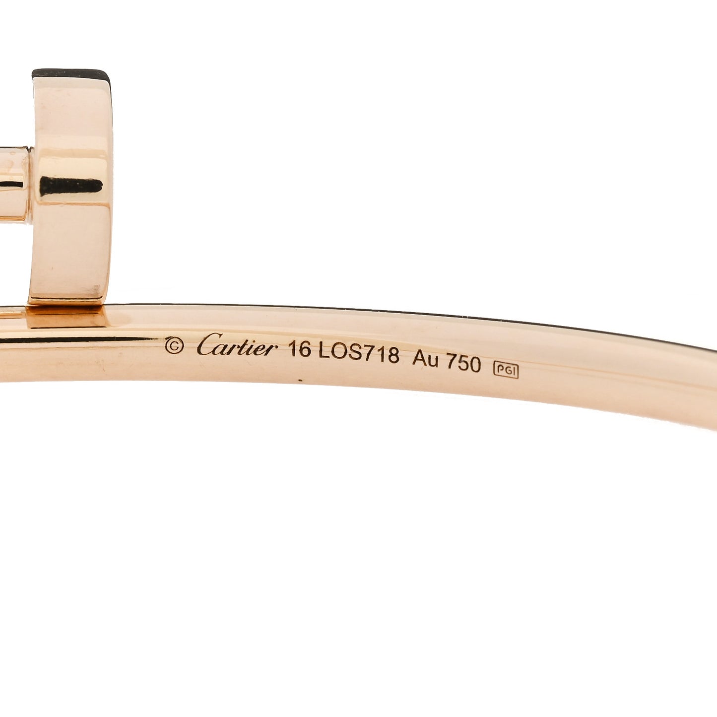 18K Yellow Gold Small Juste Un Clou Bracelet 16