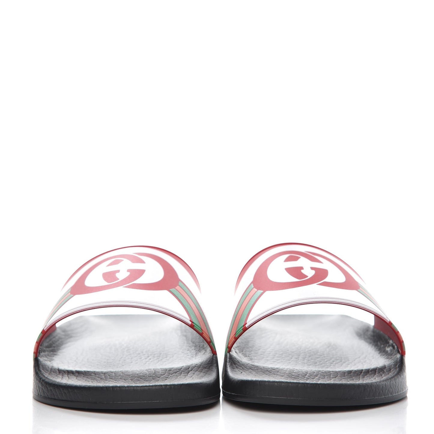Rubber GG Rainbow Mens Pursuit Pool Slide Sandals 8 Live Red Multicolor