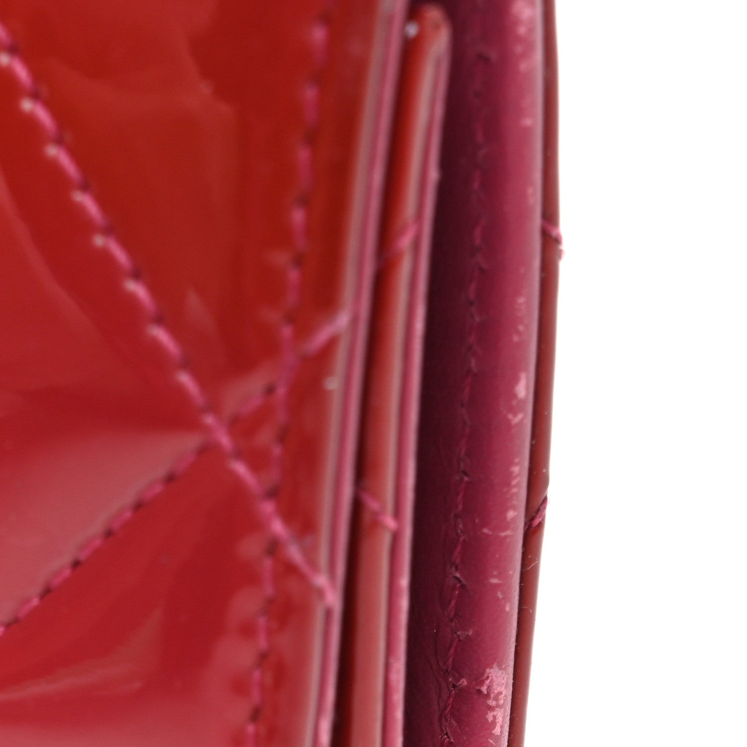 Chanel Patent Quilted 6 Key Holder Red 10 of 10