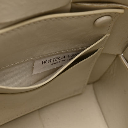 Bottega Veneta Calfskin Maxi Intrecciato Cassette Pouch On Strap Chalk 7 of 10