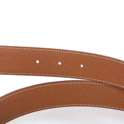 Hermes Box 135 Togo 32mm H Belt 95 Black Gold 4 of 6
