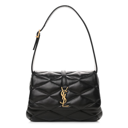 Saint Laurent Lambskin Quilted Le 57 Diamond Shoulder Bag Black 1 of 10