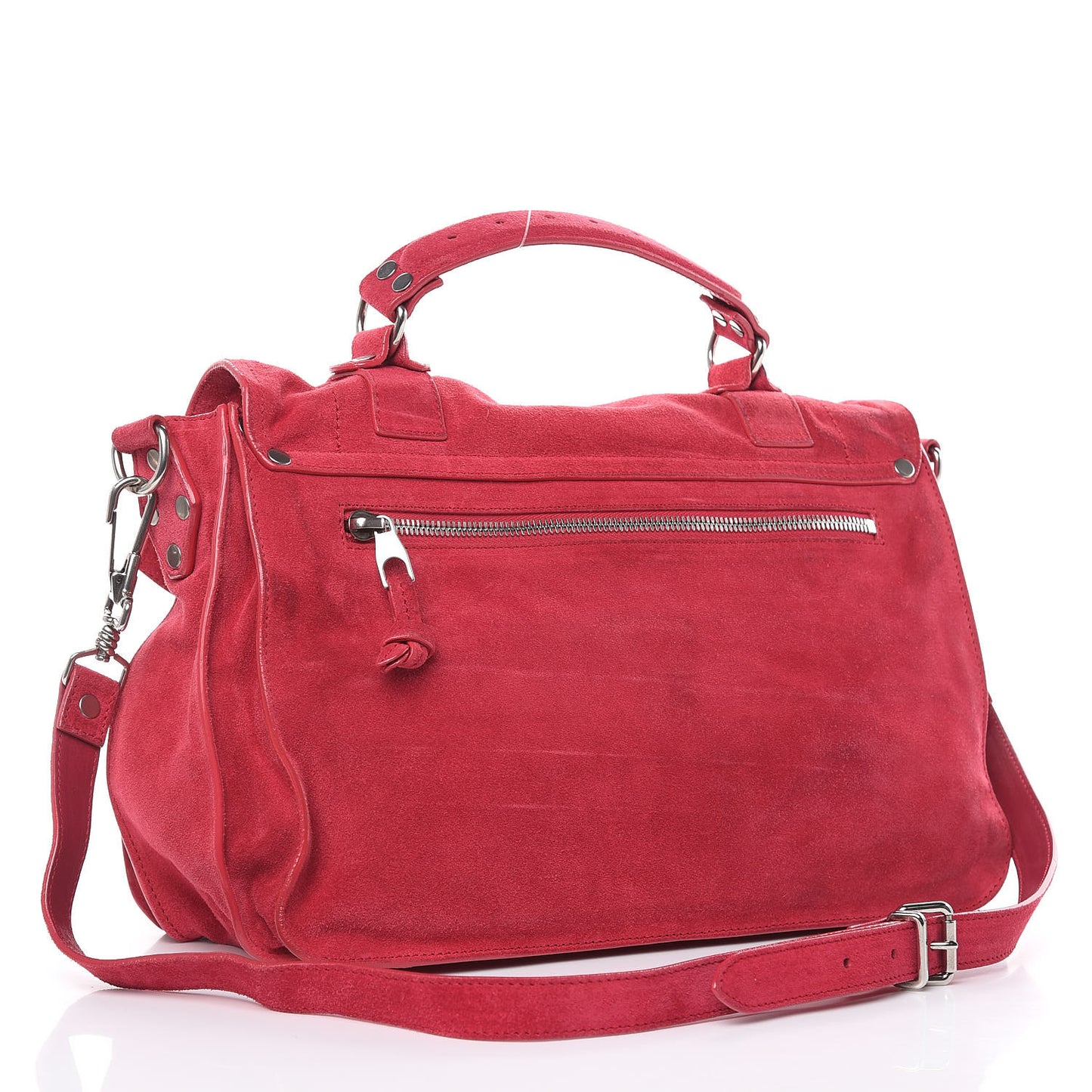 Suede Medium PS1 Satchel Raspberry
