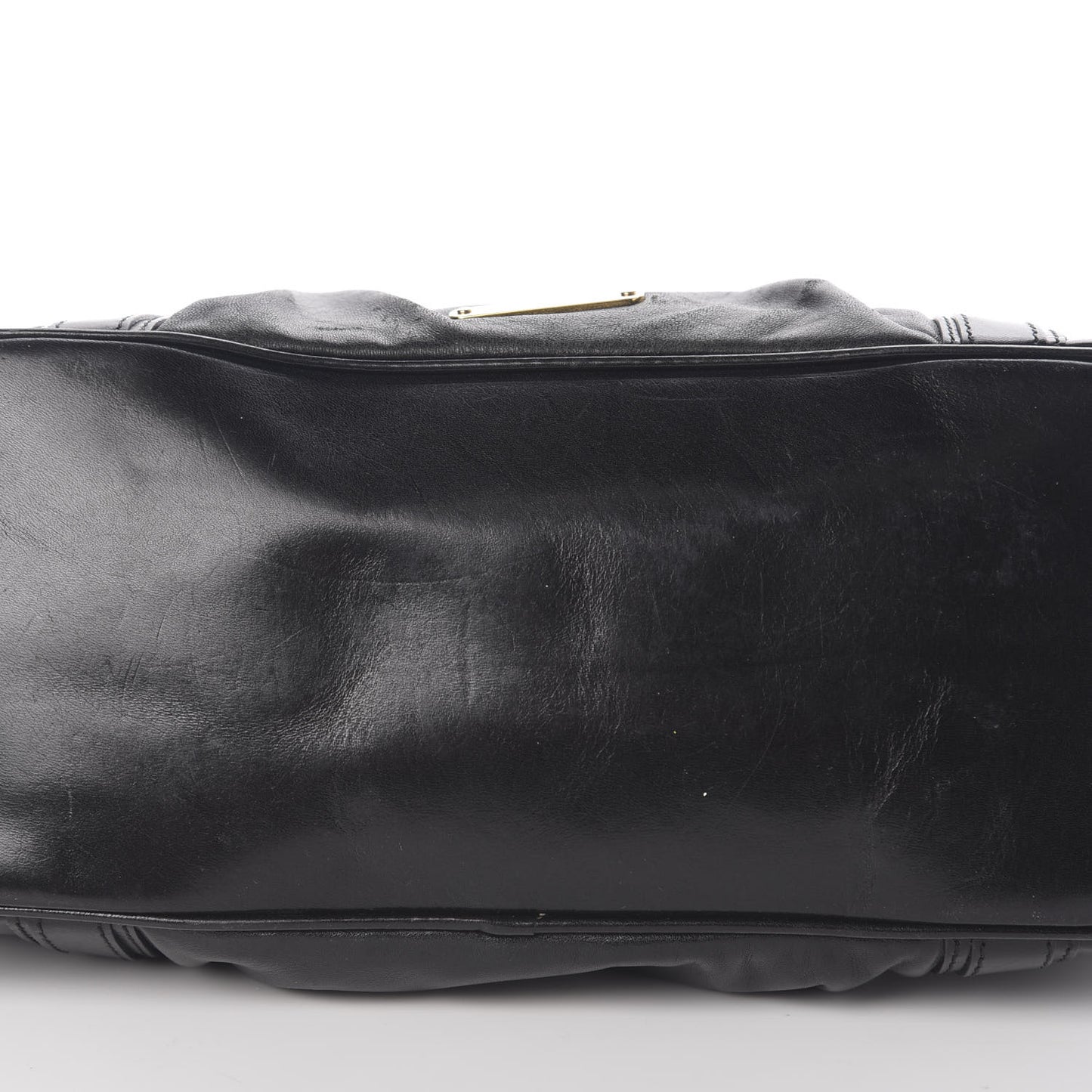 Smooth Calfskin Satchel Black