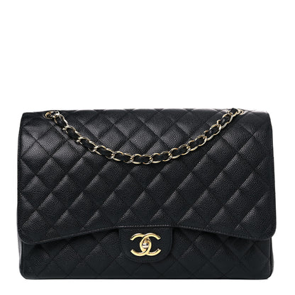 Chanel Caviar Quilted Maxi Double Flap Black 1 of 13
