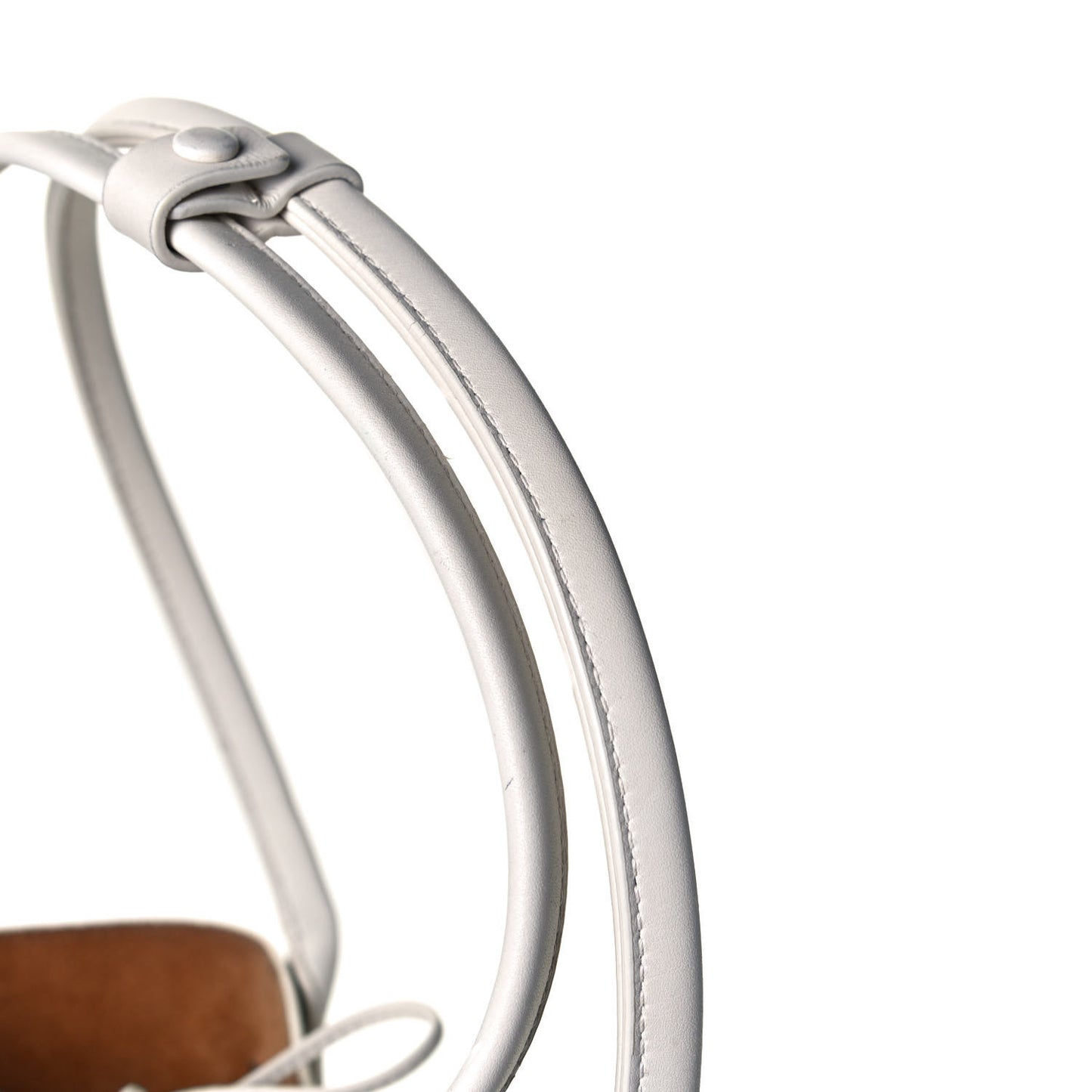 Calfskin Small Basket Tote White