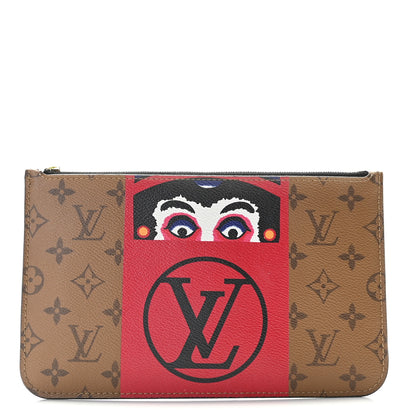 Louis Vuitton Reverse Monogram Kabuki MM GM Pochette 1 of 9