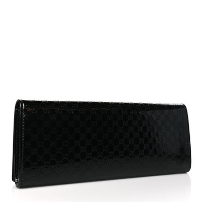 Gucci Patent Microguccissima Small Broadway Clutch Black 3 of 8