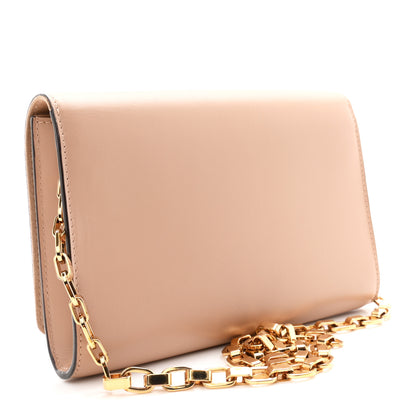 Louis Vuitton Calfskin Chain Louise MM Nude 3 of 10