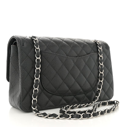 Chanel Caviar Quilted Medium Double Flap Black 2 of 11