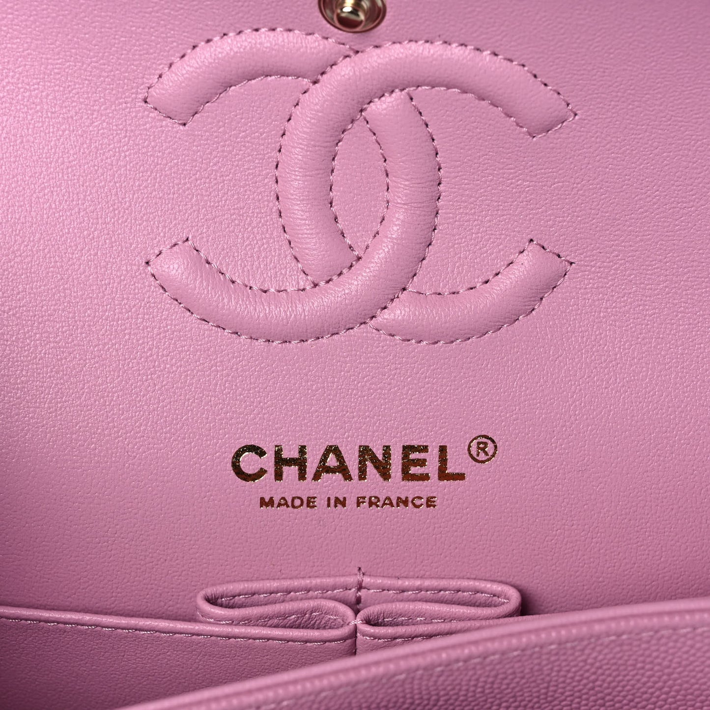 Caviar Quilted Small Double Flap Dark Pink