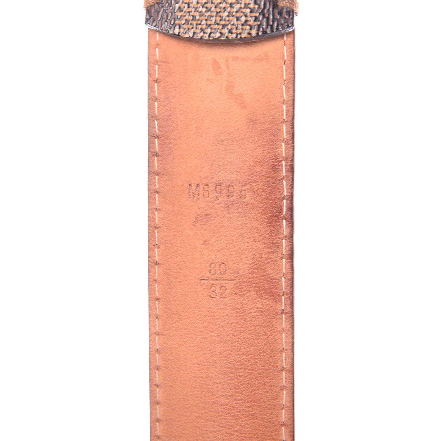 Damier Ebene 30mm Ellipse Belt 80 32