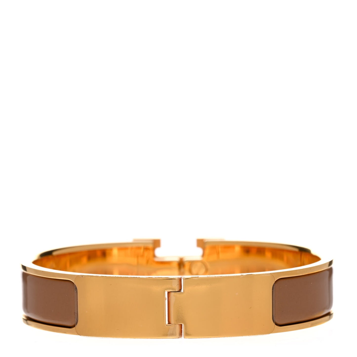 Enamel Narrow Clic Clac H Bracelet PM Chataigne