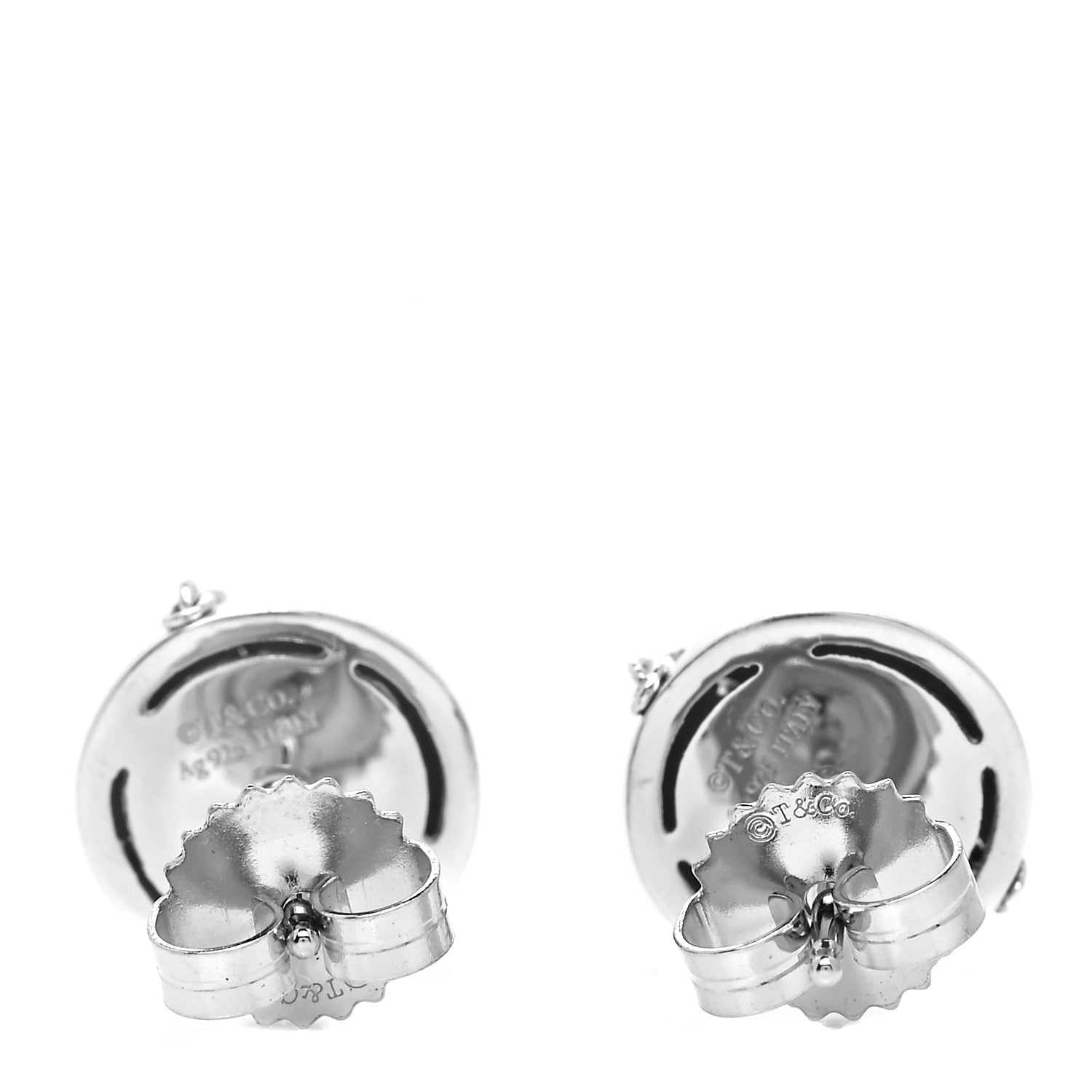 Tiffany Sterling Silver HardWear Bolt Ball Earrings 3 of 6