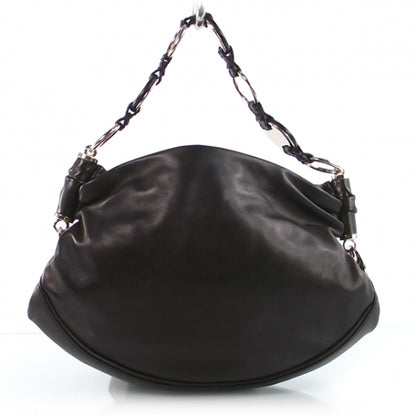 Saint Laurent Leather Hoop Rive Gauche 1 of 9