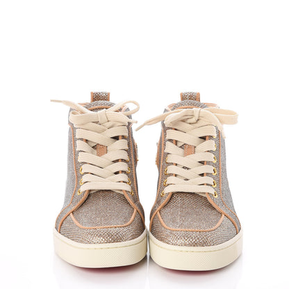 Christian Louboutin Glitter Rantus Orlato Sneakers 36.5 Gold Beige 2 of 8