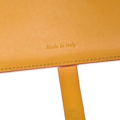 Celine Grained Sleek Calfskin Large Multifunction Strap Wallet Orange 6 of 7