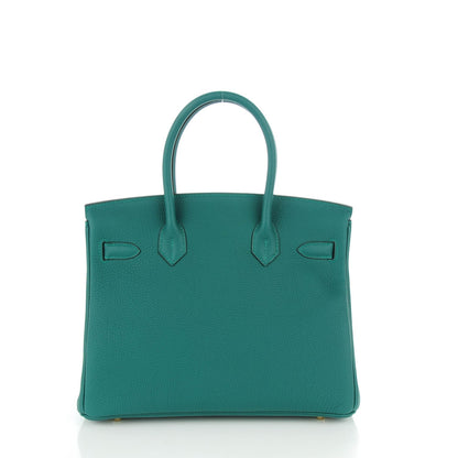 Hermes Togo Birkin 30 Malachite 5 of 22