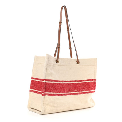 Celine Plein Soleil Textile Calfskin Horizontal Cabas 3 of 8