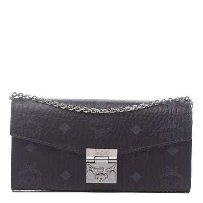 MCM Visetos Large Patricia Wallet On Chain Black 1 of 10
