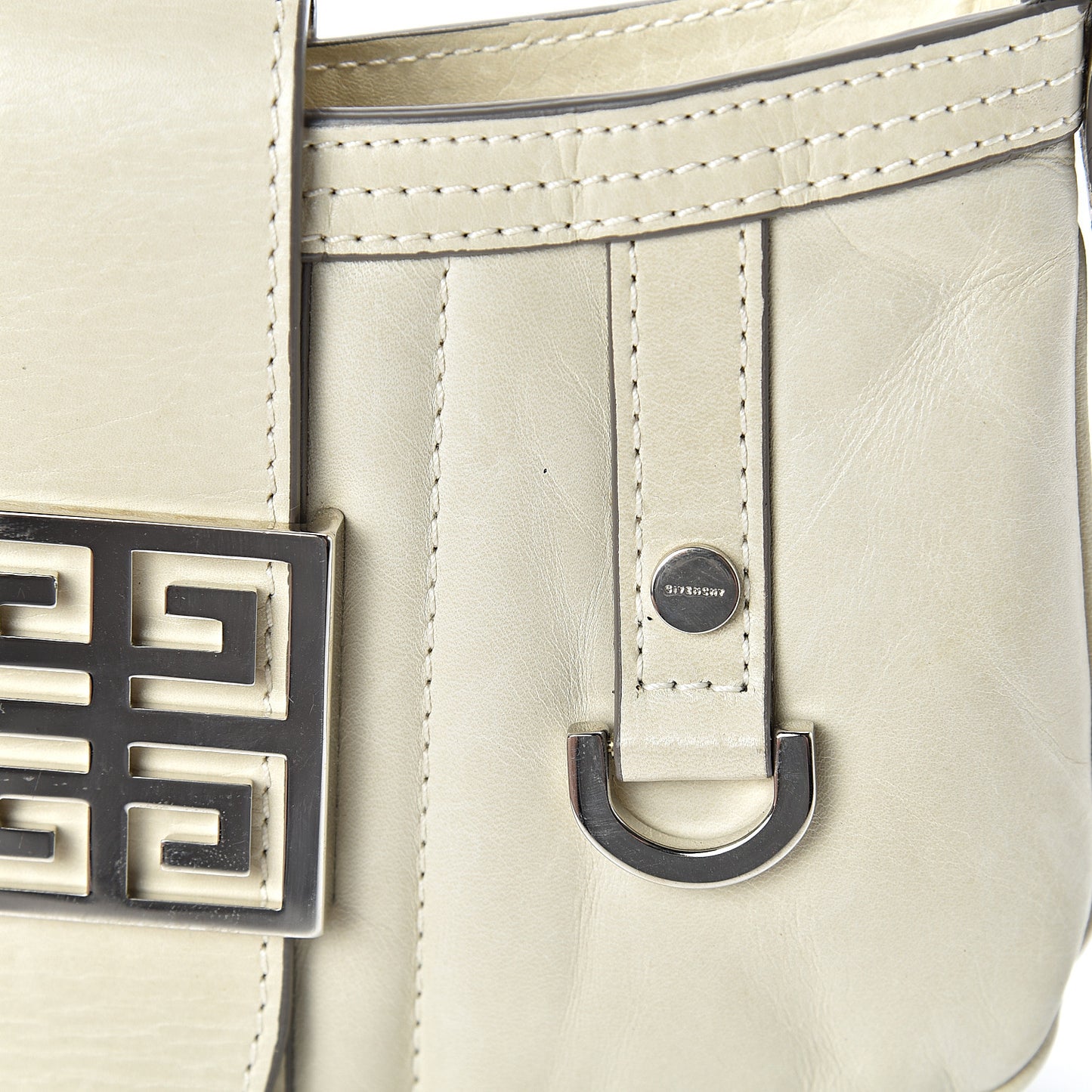 Lambskin Shoulder Bag Ivory