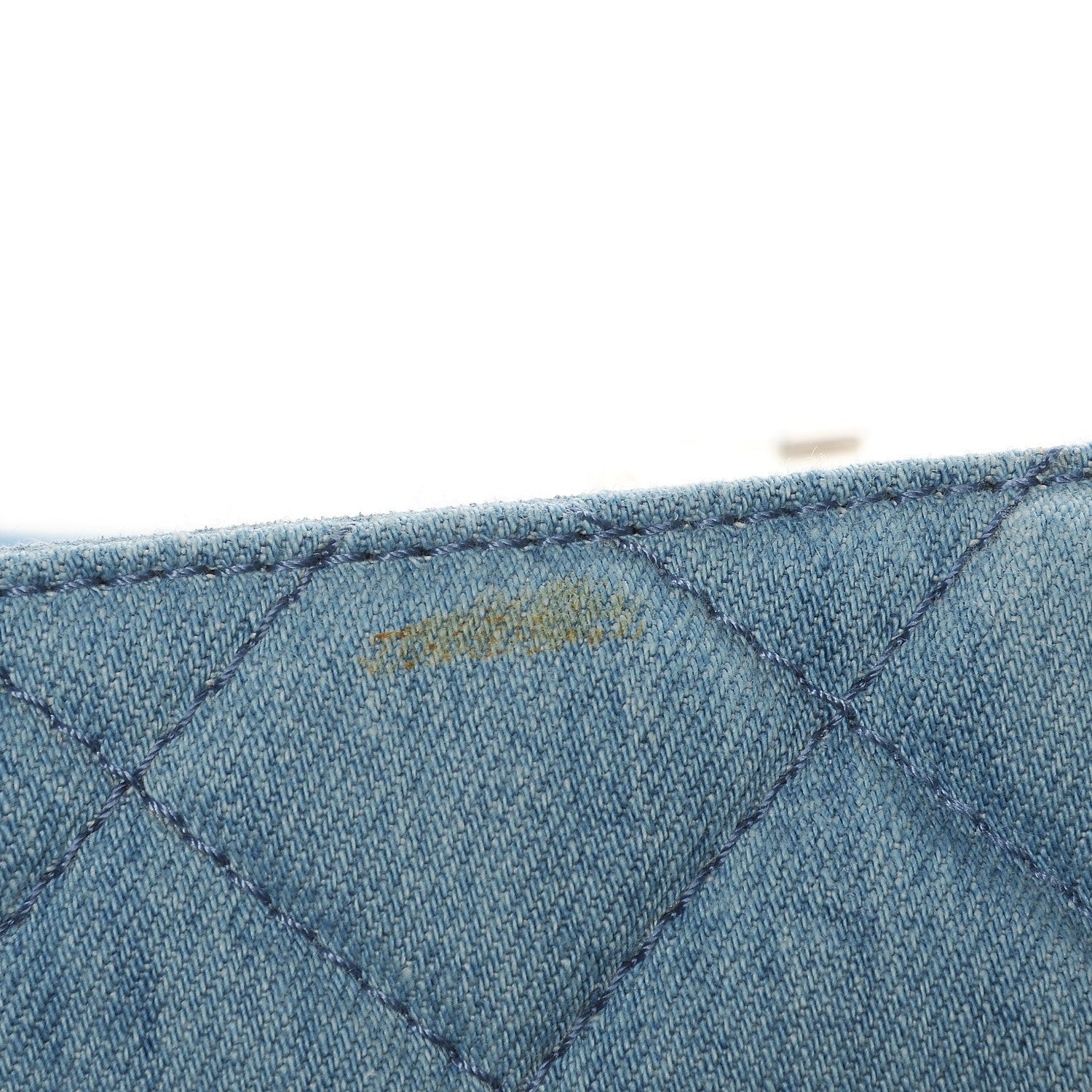 Stella McCartney Eco Denim Quilted Small Beckett Shoulder Bag Blue 5 of 8