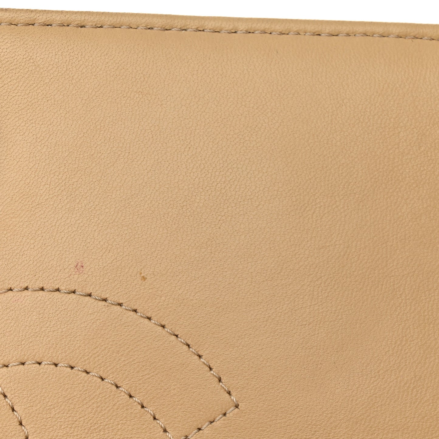 Lambskin Quilted Medium Trendy CC Flap Dual Handle Bag Beige