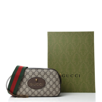 Gucci GG Supreme Monogram Web Neo Vintage Shoulder Bag Beige New Acero Crop 11 of 11