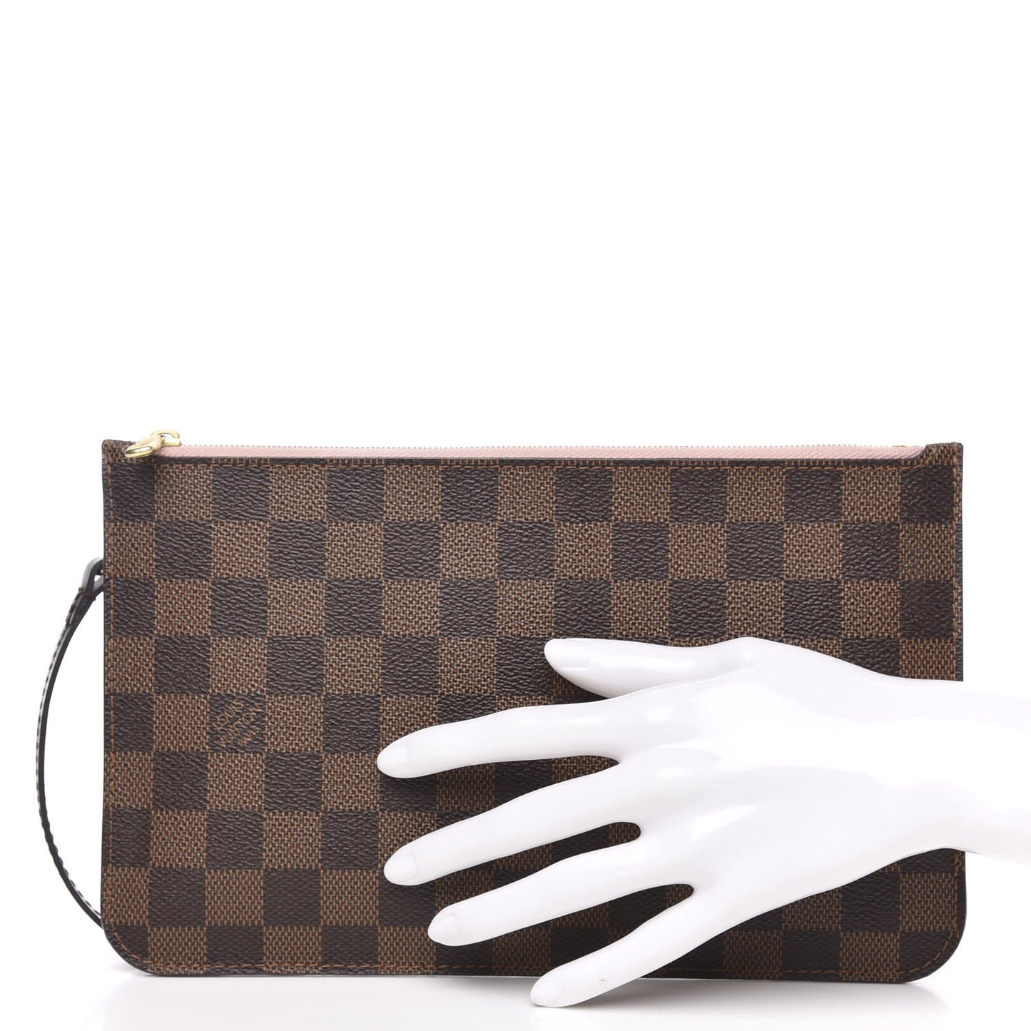 Damier Ebene Neverfull MM GM Pochette Rose Ballerine