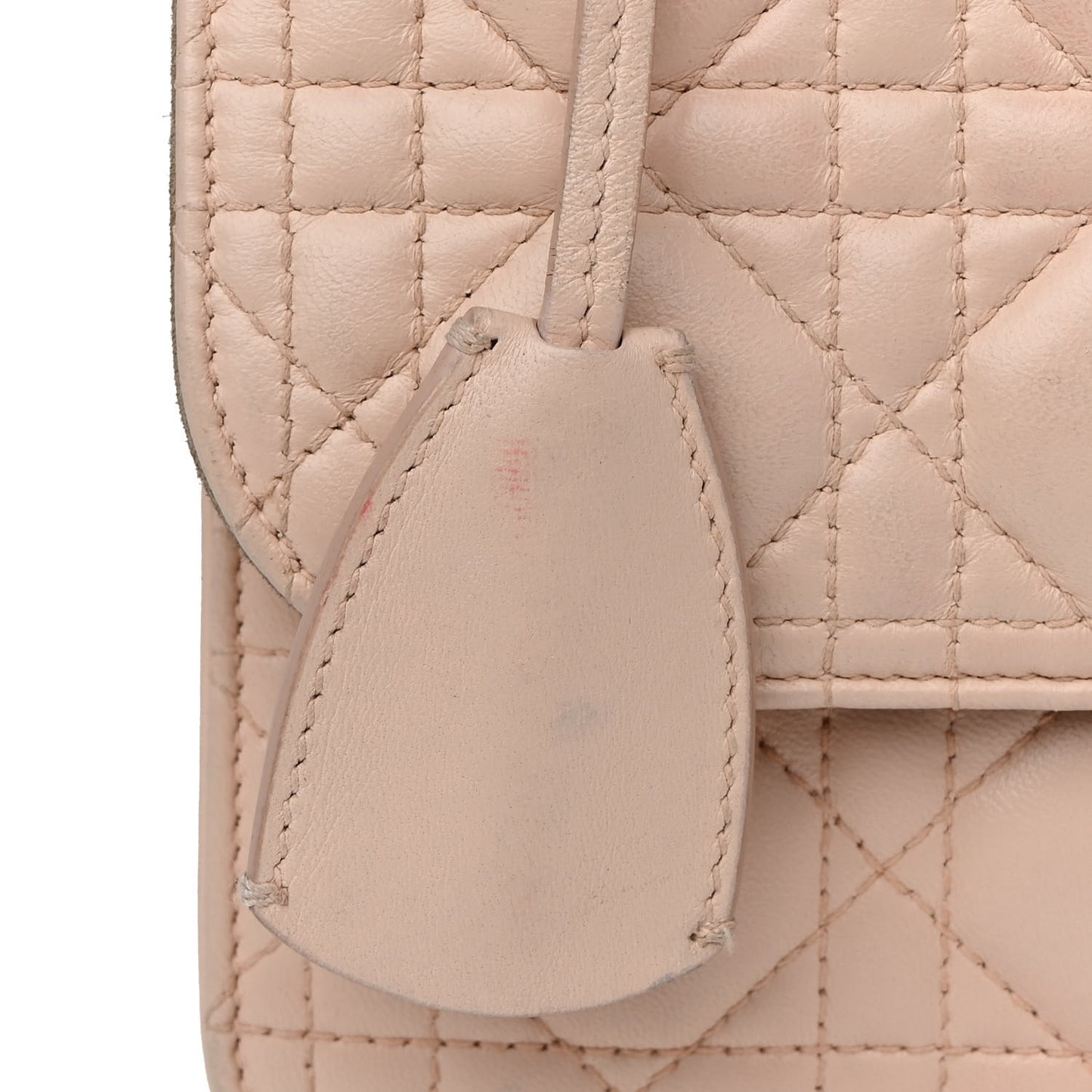 Lambskin Cannage Large Dioraddict Flap Rose Poudre