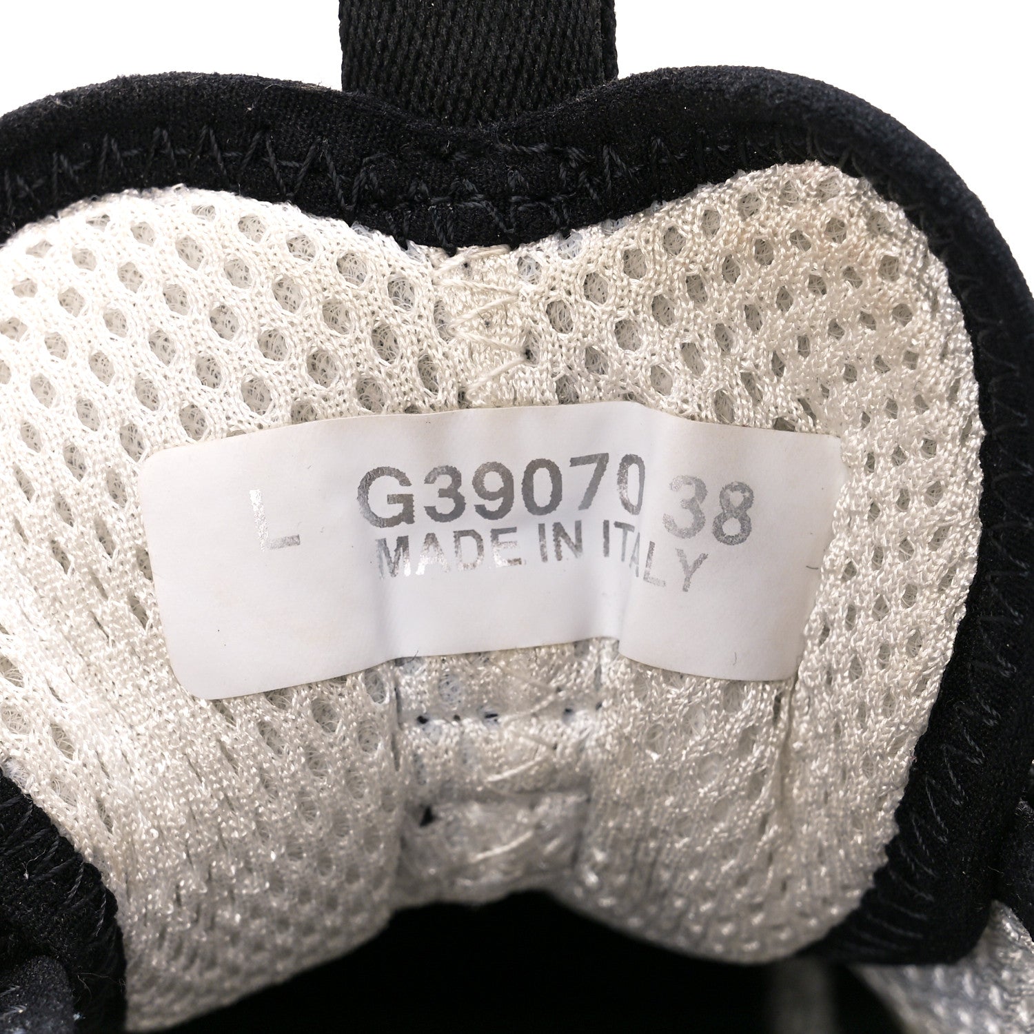 Chanel Fabric Suede CC Sneakers 38 White Light Grey Pink 8 of 9