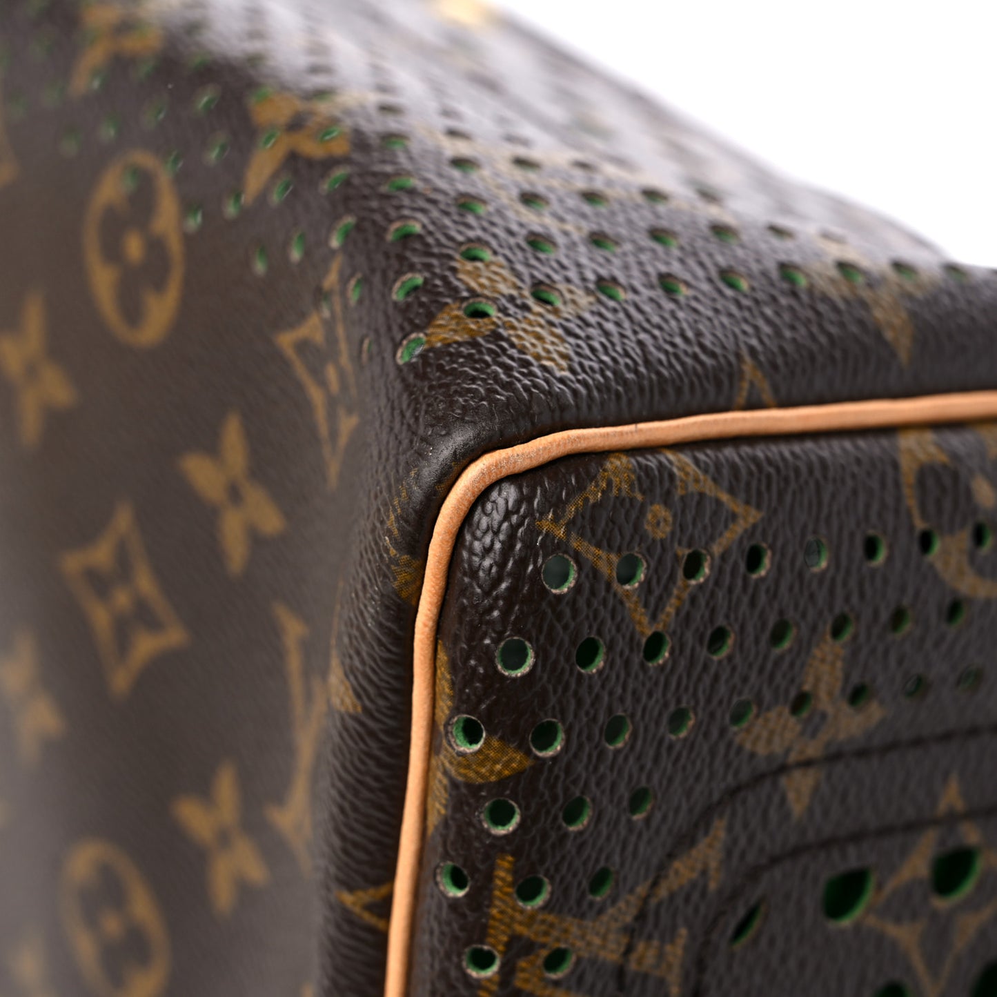 Monogram Perforated Speedy 30 Green