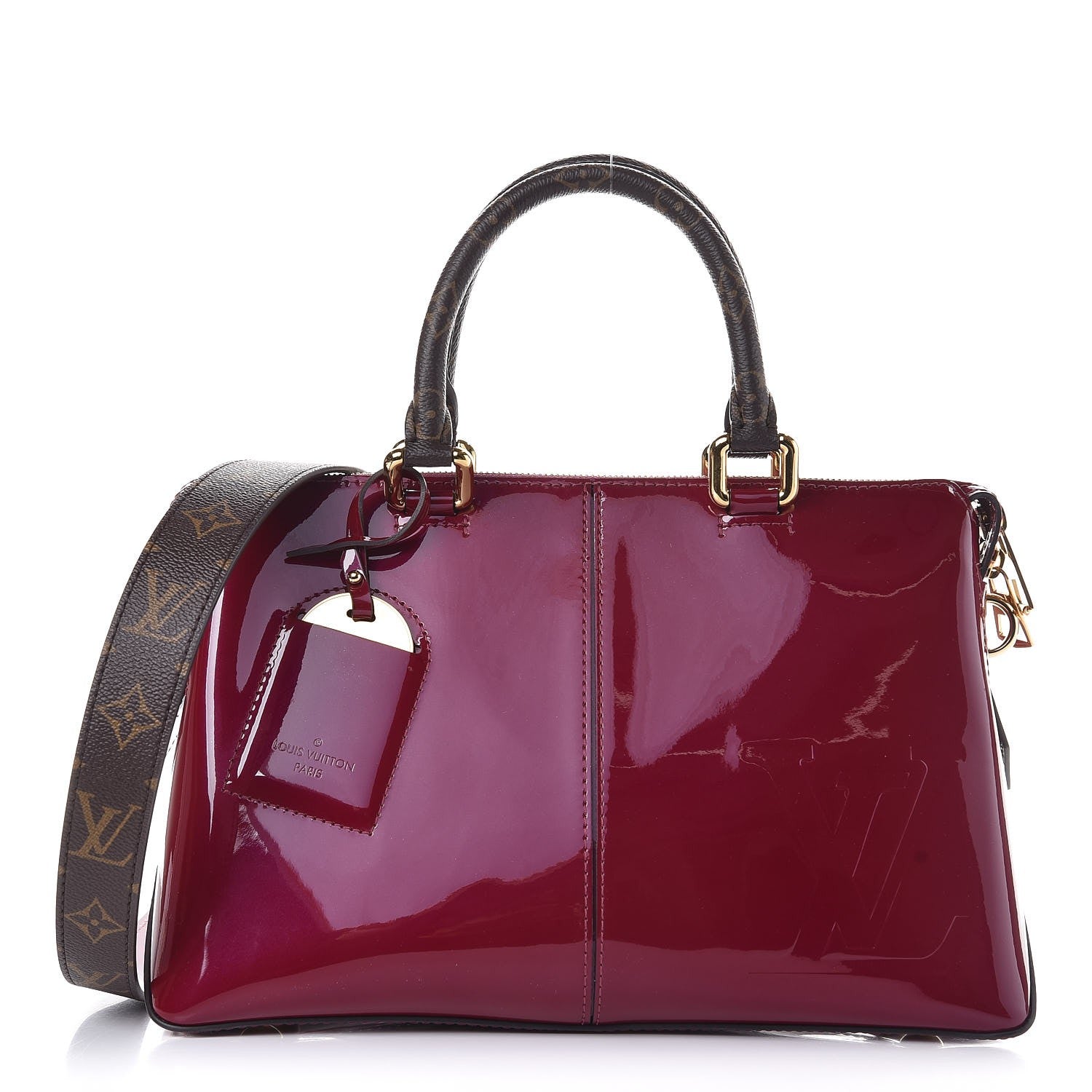 Louis Vuitton Patent Calfskin Miroir Tote Magenta 2 of 19