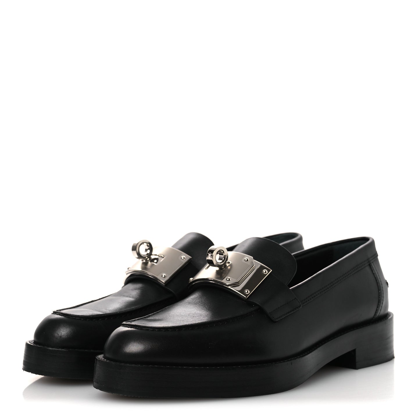 Calfskin Womens Hot Loafer 37 Black