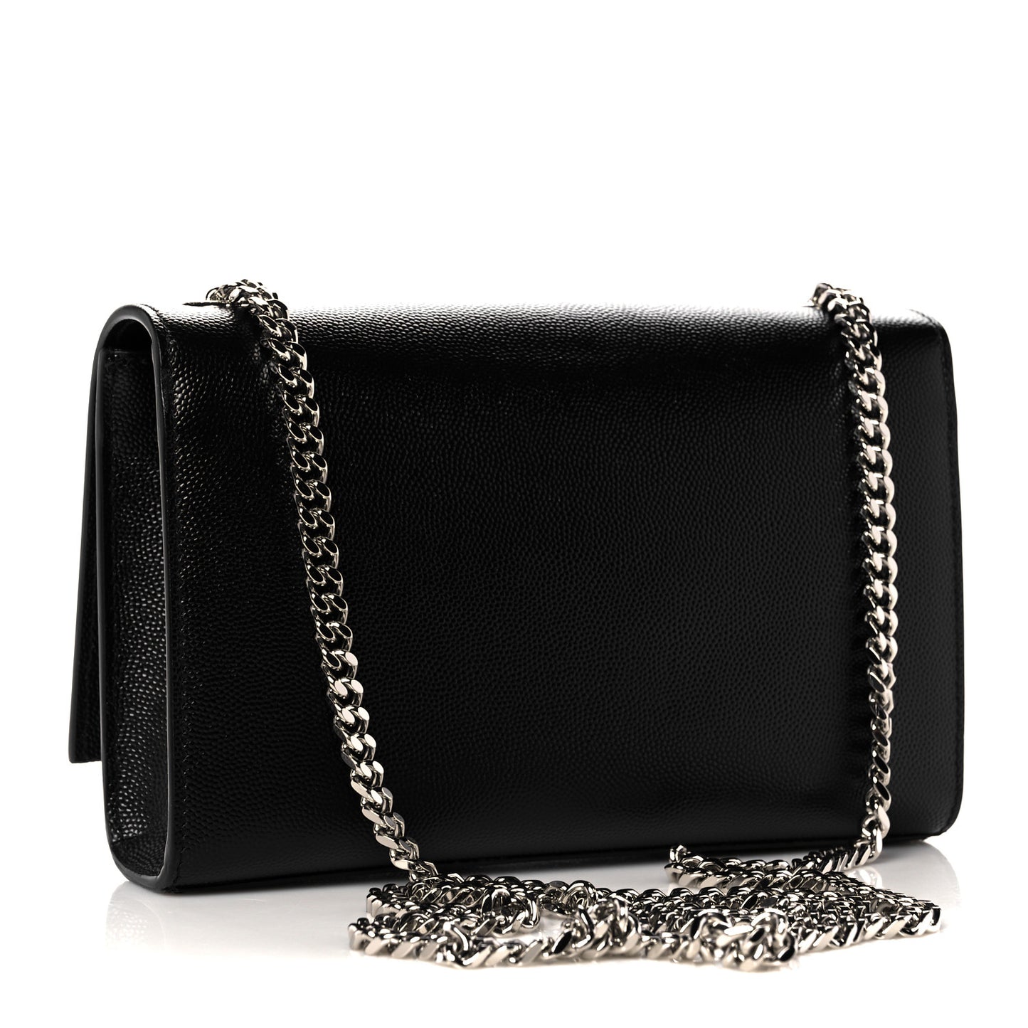 Grain De Poudre Small Classic Monogram Kate Tassel Satchel Black