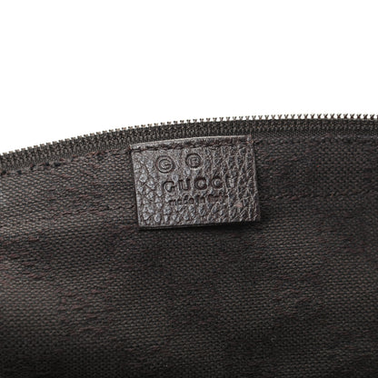 Gucci Denim Monogram Large Collapsible Carry On Duffle Bag Brown 5 of 8