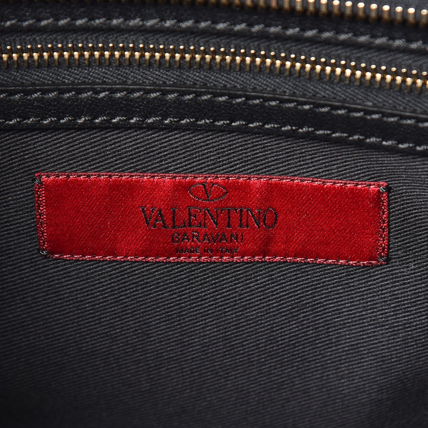 Valentino Garavani Vitello Small Rockstud Double Handle Tote Black 8 of 9