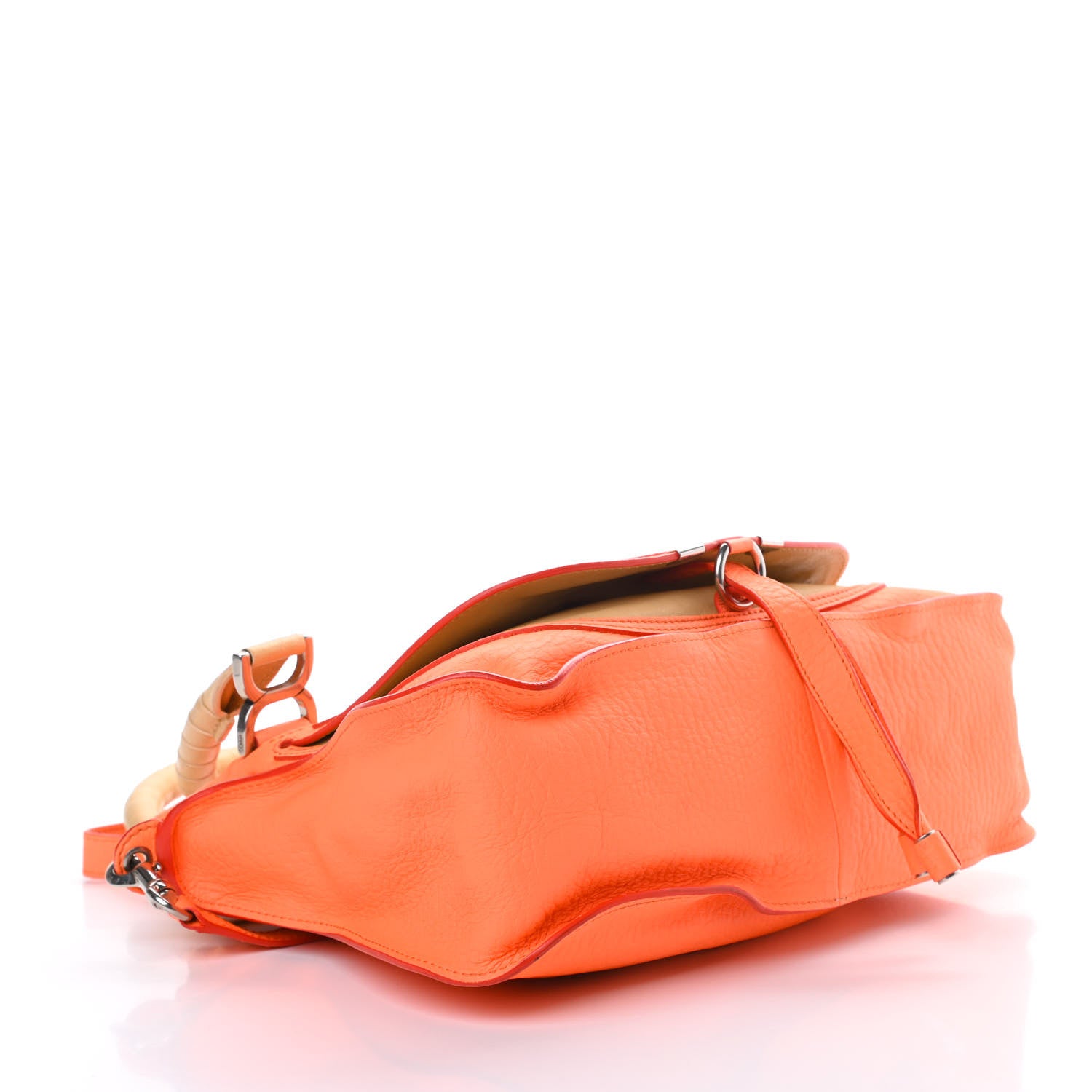 Chloe Calfskin Medium Marcie Satchel Orange Fizz 4 of 18
