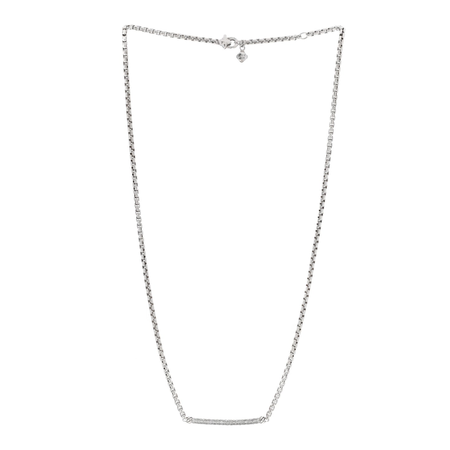 Sterling Silver Diamond Petite Metro Necklace