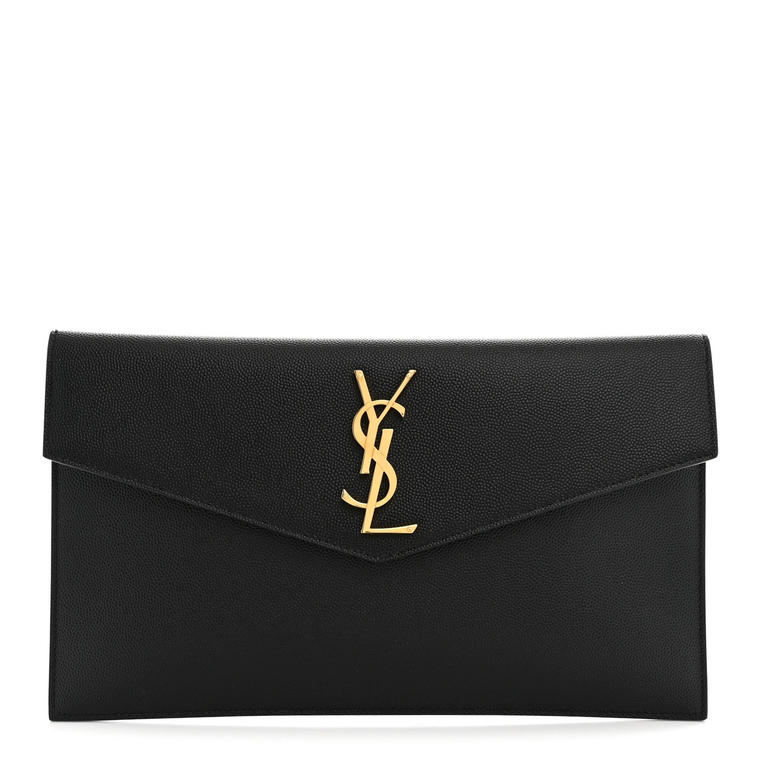 Saint Laurent Grain De Poudre Uptown Pouch Black 1 of 7