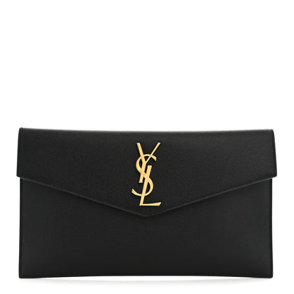 Saint Laurent Grain De Poudre Uptown Pouch Black 1 of 7