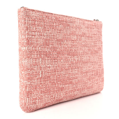 Chanel Canvas Medium Deauville Pouch Pink 3 of 10