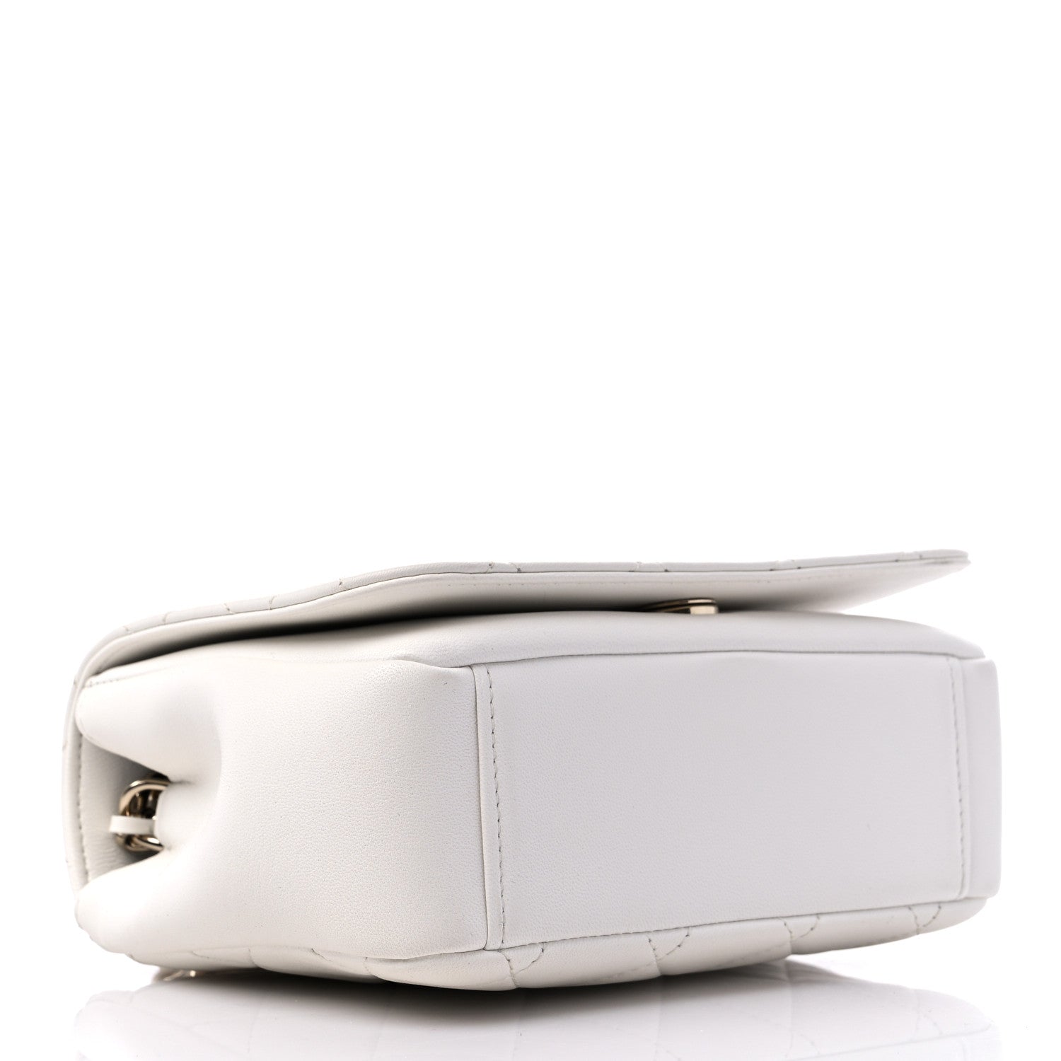 Chanel Lambskin Quilted Studded Beauty Begins Flap White 4 of 10