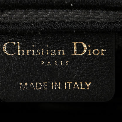 Christian Dior Canvas Mizza Embroidered Saddle Bag Gray 6 of 10