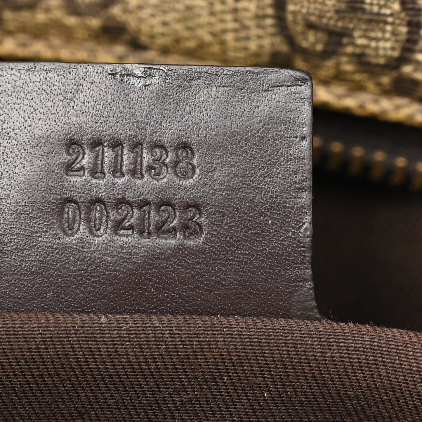 GG Supreme Monogram Small Joy Tote Dark Brown